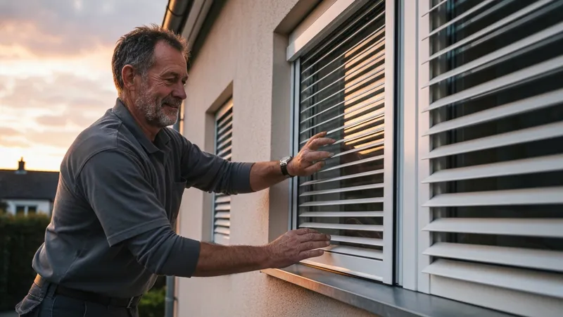 Volet roulant électrique en aluminium avec motorisation silencieuse